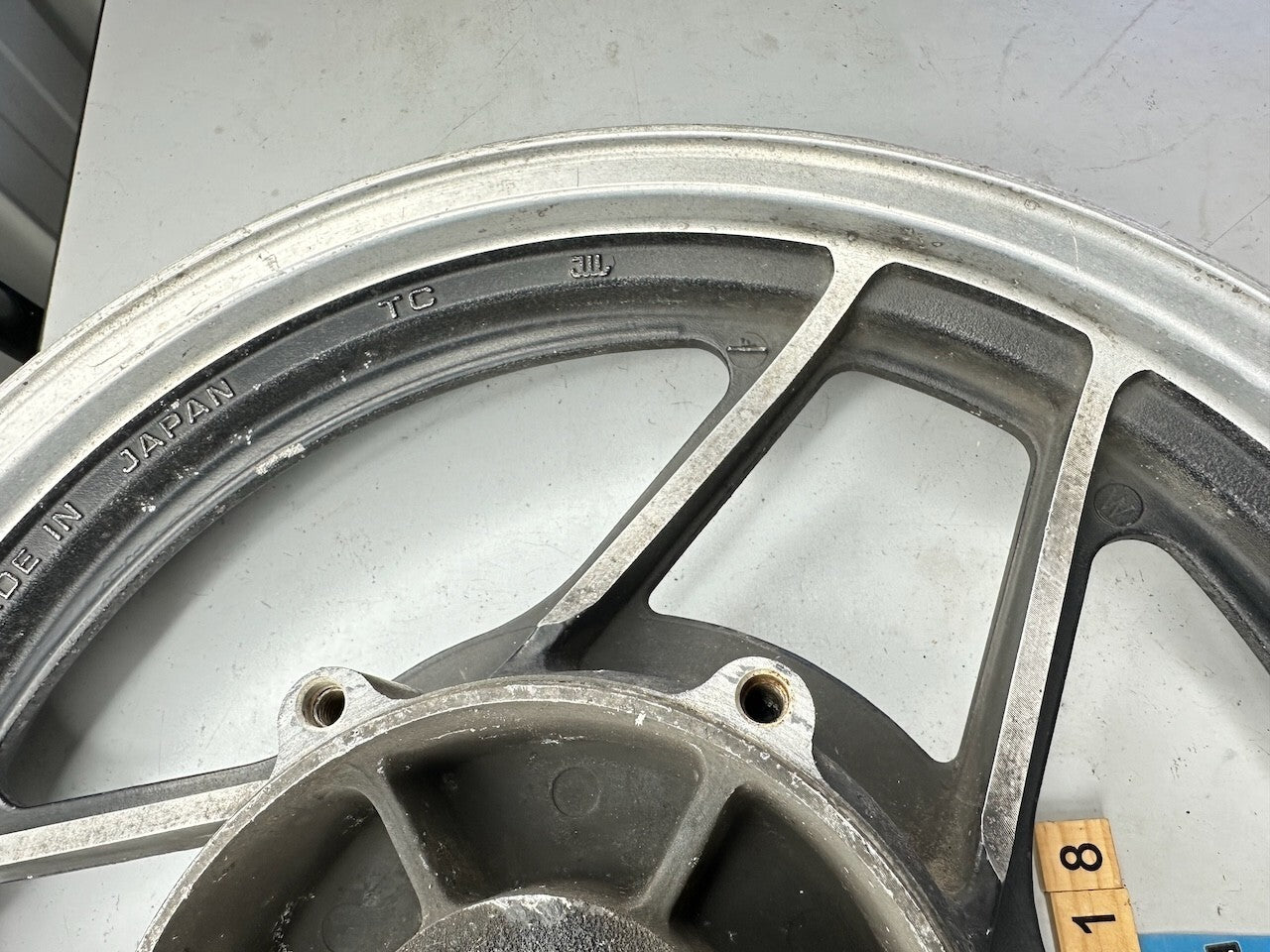 Suzuki Classic Vintage Rear Alloy Wheel (GS ? GSX ?) 17x2.50 (Dated July 1982)