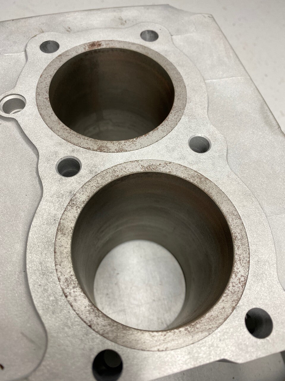 Honda CBX550 Cylinder Block Barrels on Original 59.2mm Bore (blasted)