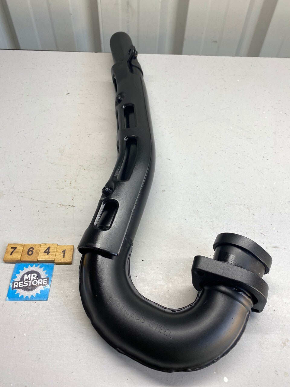 Kawasaki KL600 R Exhaust Header & Guard - Stainless Steel OEM - KHI EC17-Painted