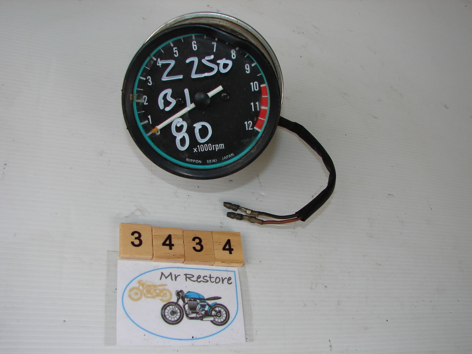 Kawasaki Z250 Z 250 B1 1980 tachometer