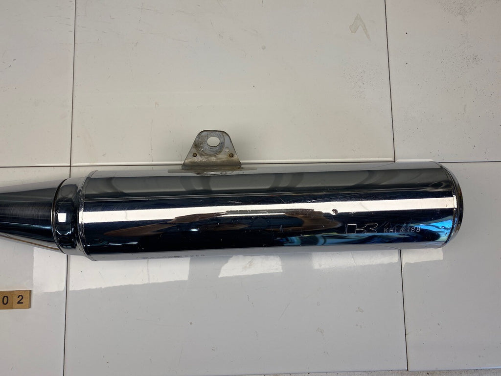 Kawasaki GPX250 L/H Exhaust Pipe Muffler - Chrome