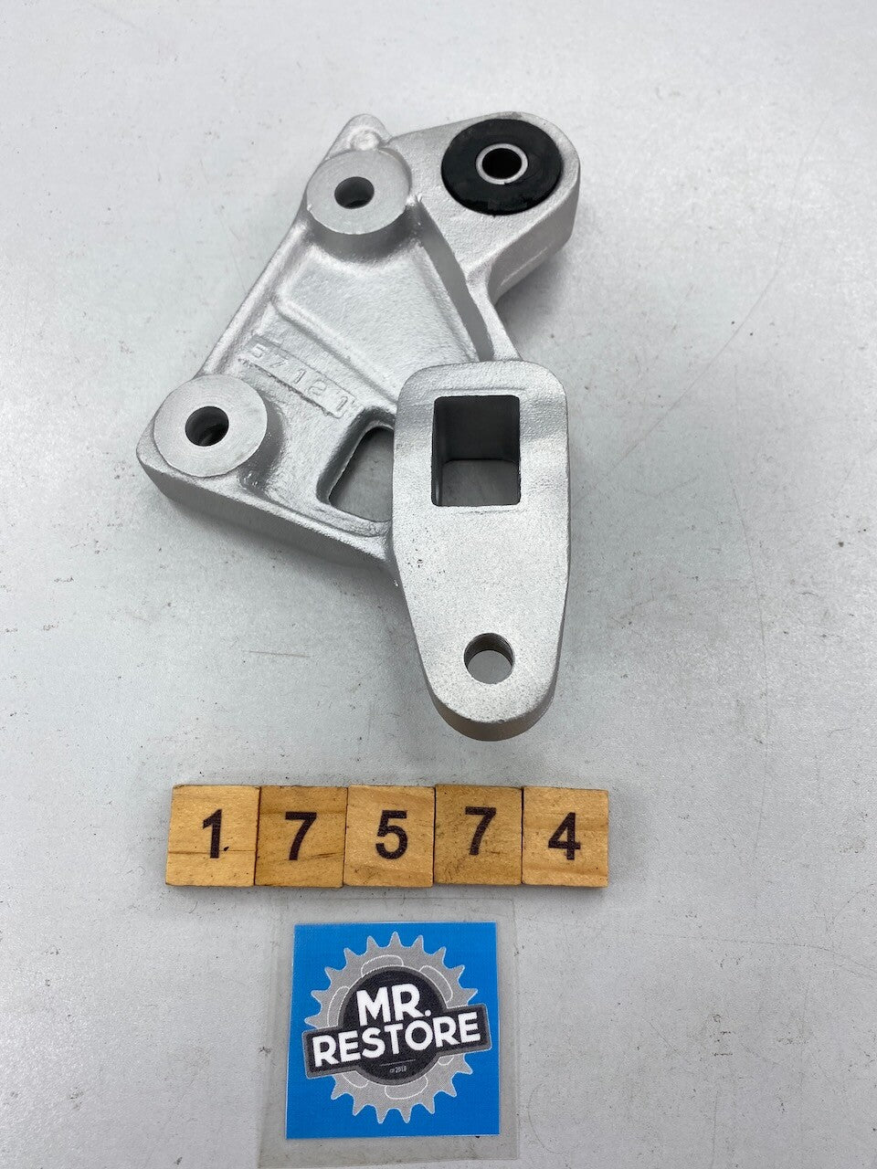 Suzuki RG500 RG400 OEM L/H Footrest Bracket - Vapour Blasted - 43821-20A00