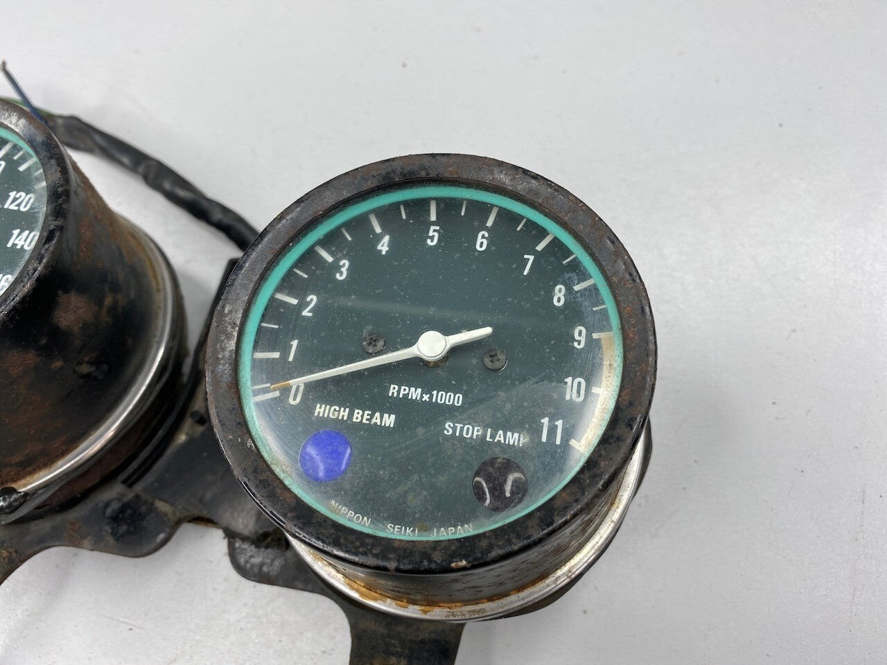 Kawasaki KZ440 Z400 KZ400 Dashboard Meters Instruments KMH - Tested