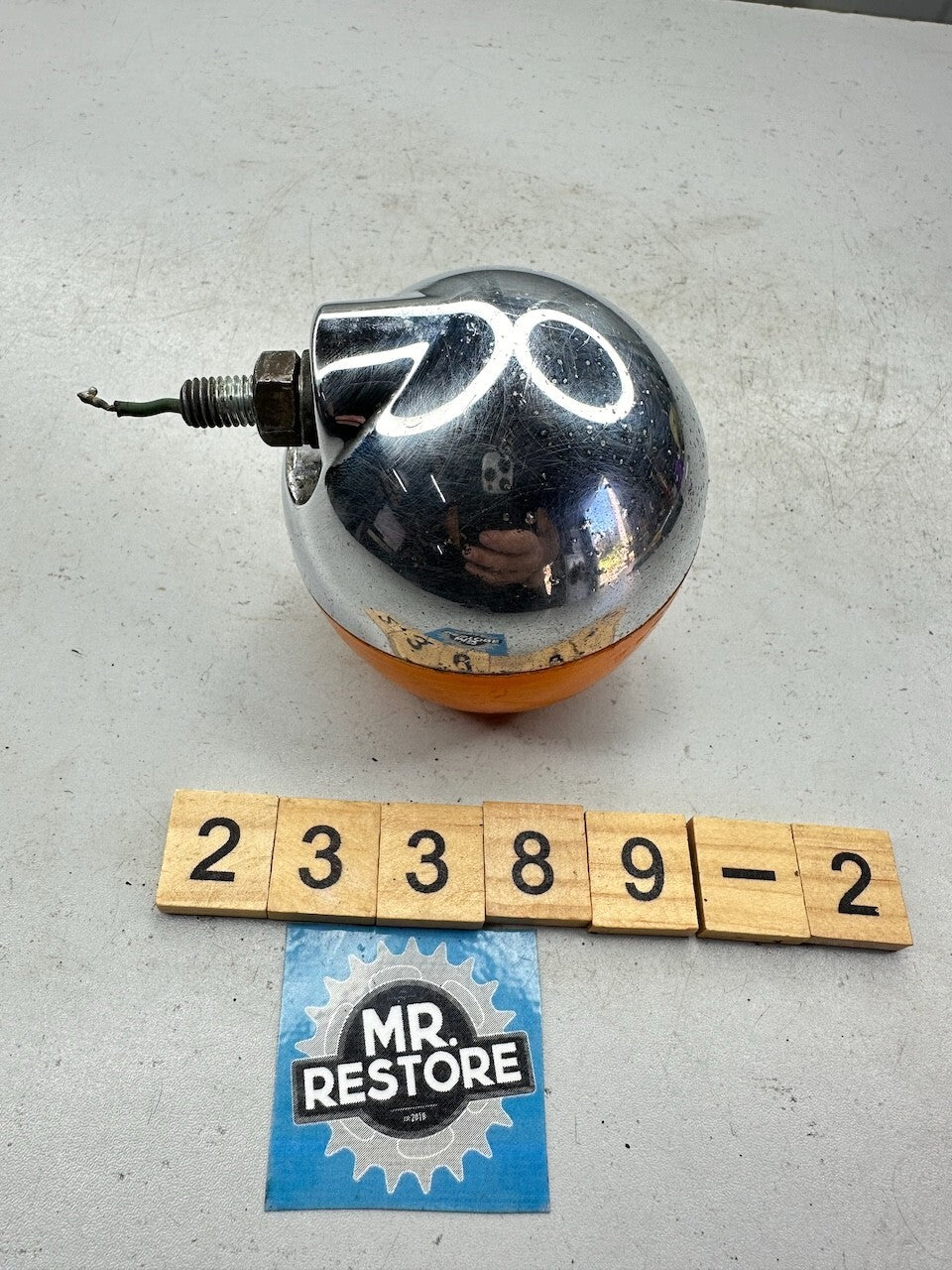 Yamaha Vintage V70 V80 V90 OEM Front Indicator & OEM Lens - 12v Bulb (tested)