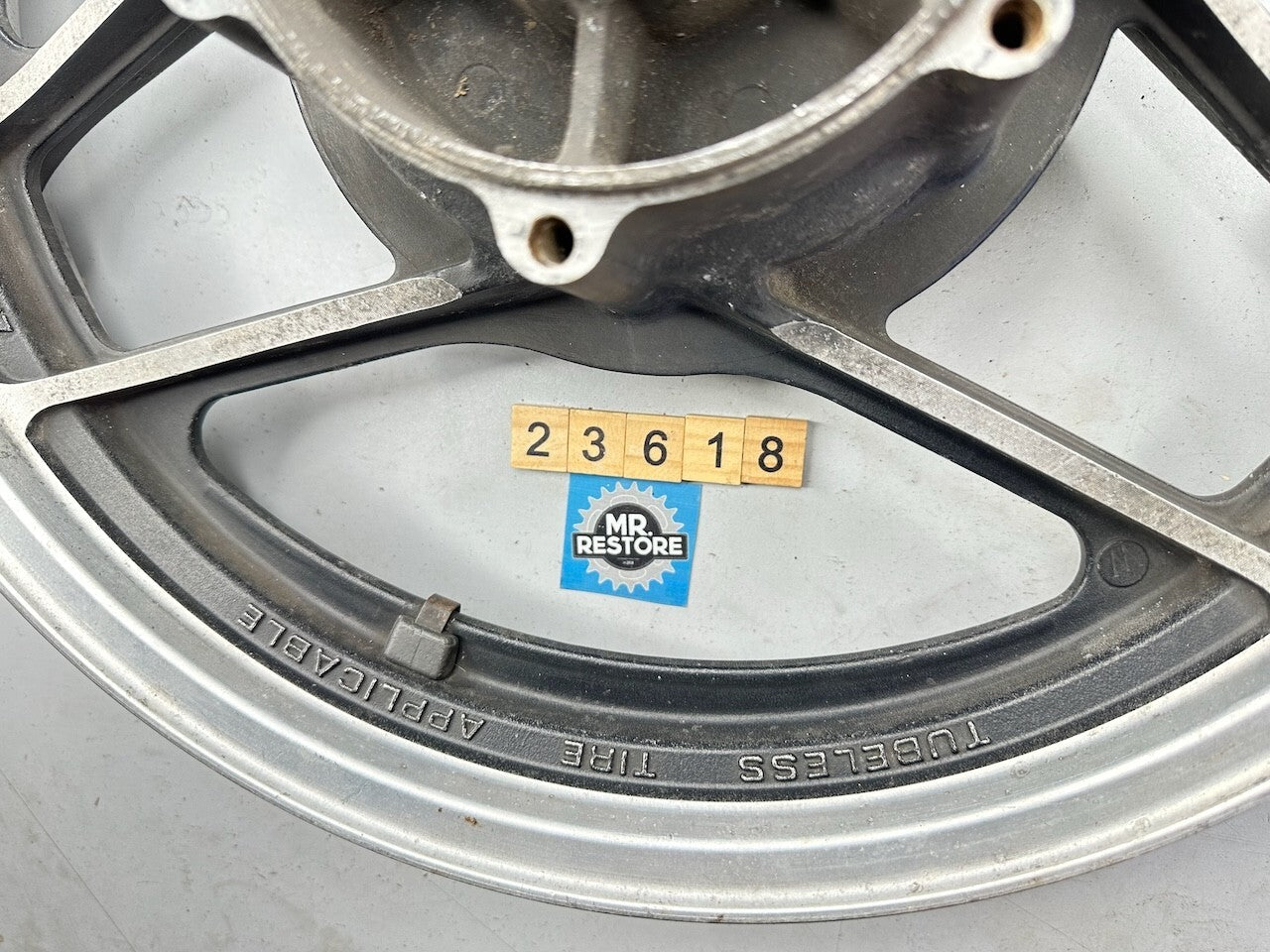 Suzuki Classic Vintage Rear Alloy Wheel (GS ? GSX ?) 17x2.50 (Dated July 1982)