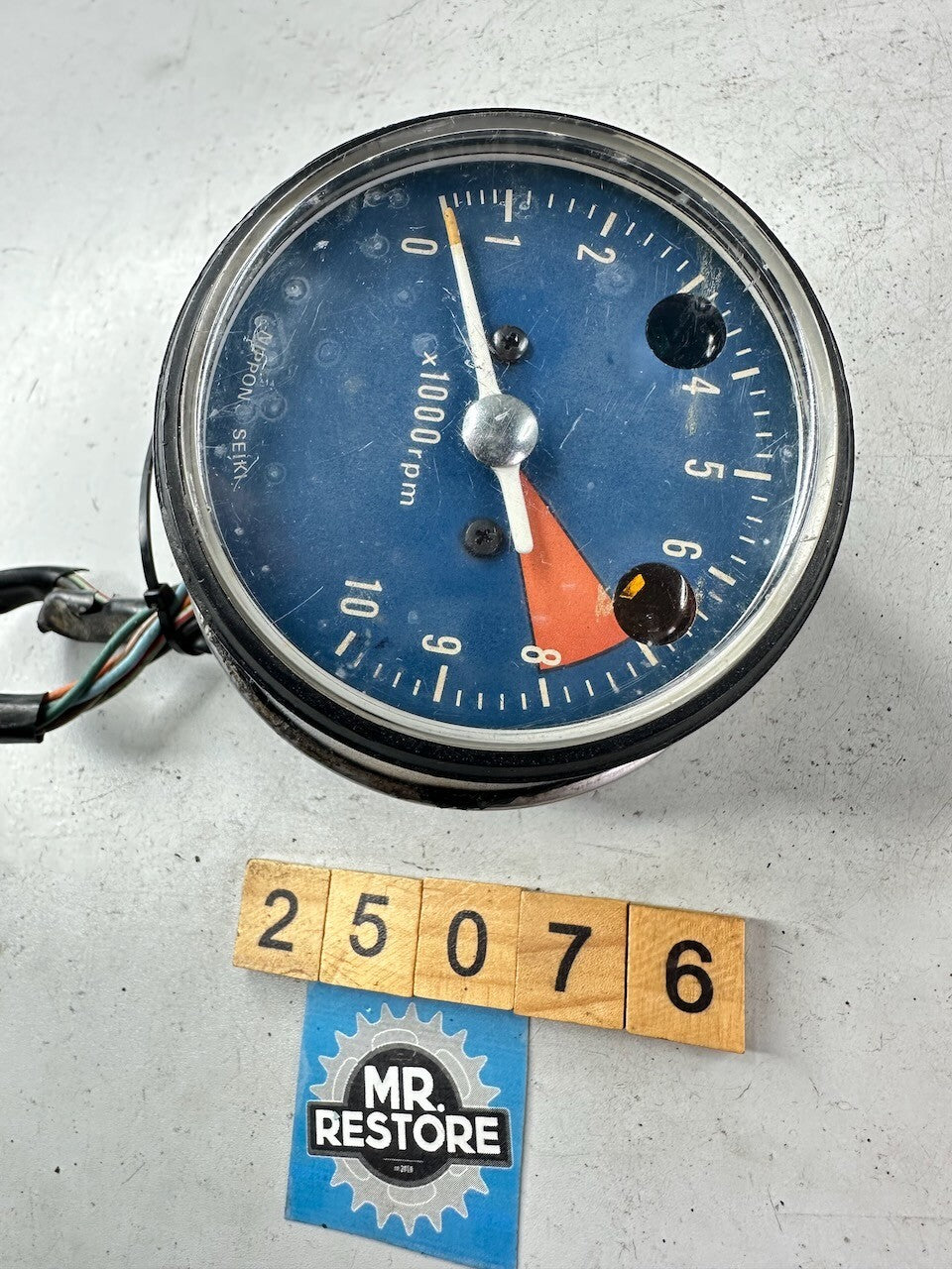 Honda MT250 Tachometer Tacho With Harness & Rear Plate (Tested)