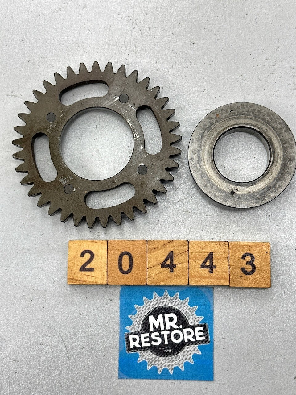 Honda CBX750 CB750 CB700 CB250 Clutch Gear & Collar (37T) 15131-MJ0  22117-MJ0