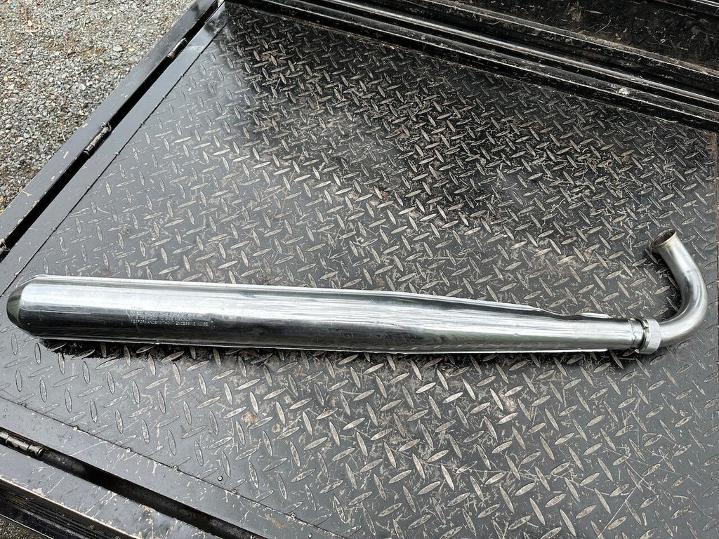 Suzuki GT250 R/H Exhaust Pipe Silencer Muffler & Baffle