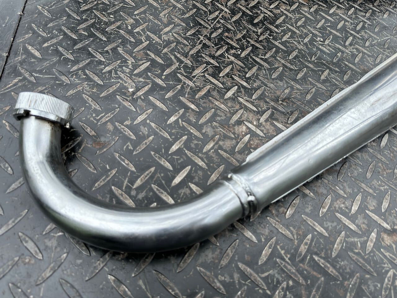 Suzuki GT250 L/H Exhaust Pipe Silencer Muffler & Baffle