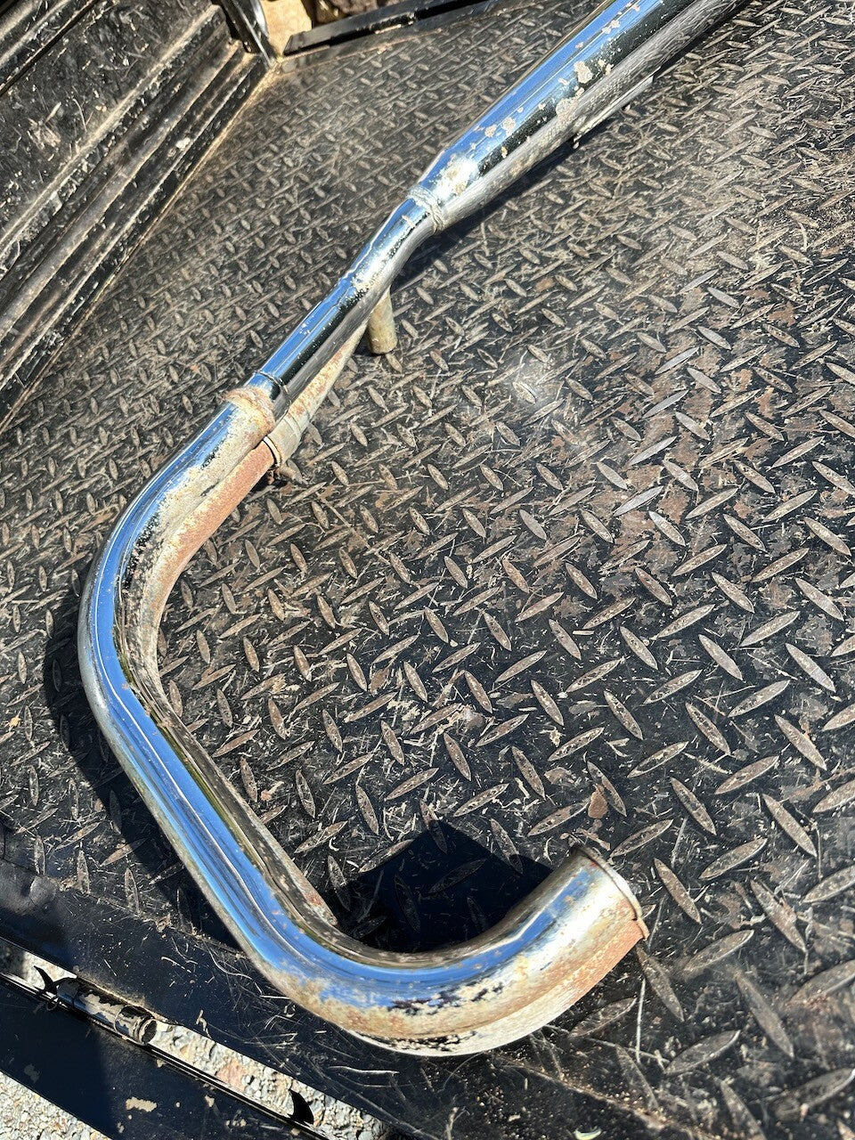 Kawasaki KZ500 Z500 A B 1981 R/H Exhaust Pipe Muffler & Headers