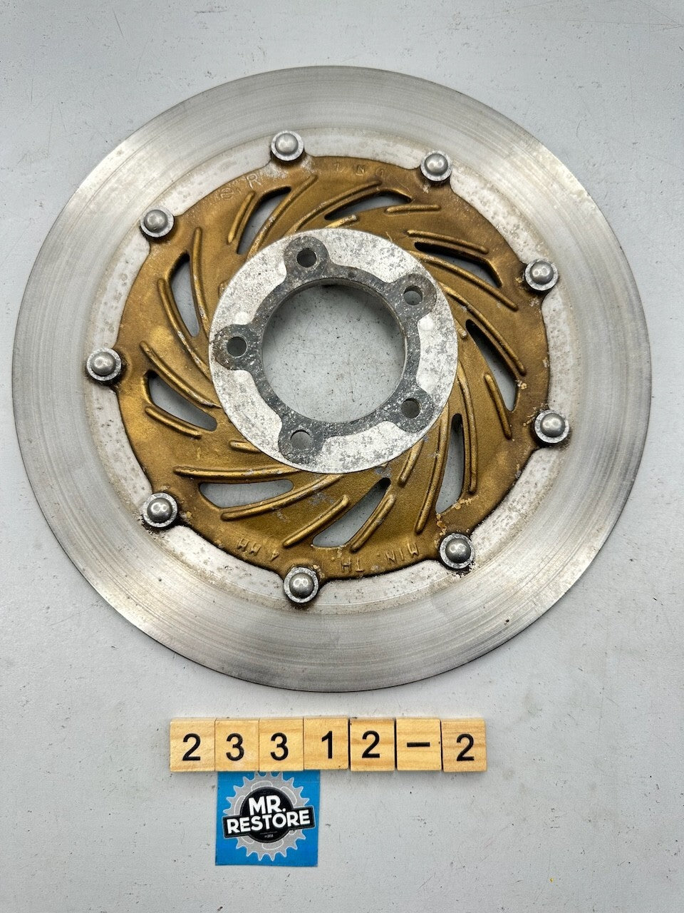 Honda CB900FC CB1100FD OEM Front Right Brake Disc Rotors with 4.90mm Remaining