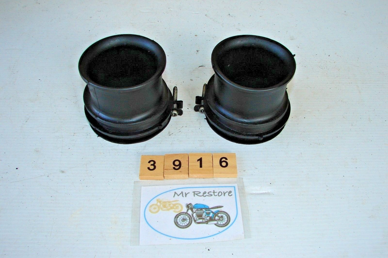 Yamaha XZ550 Pair of Air box to Carb Rubber and Clips (look new)