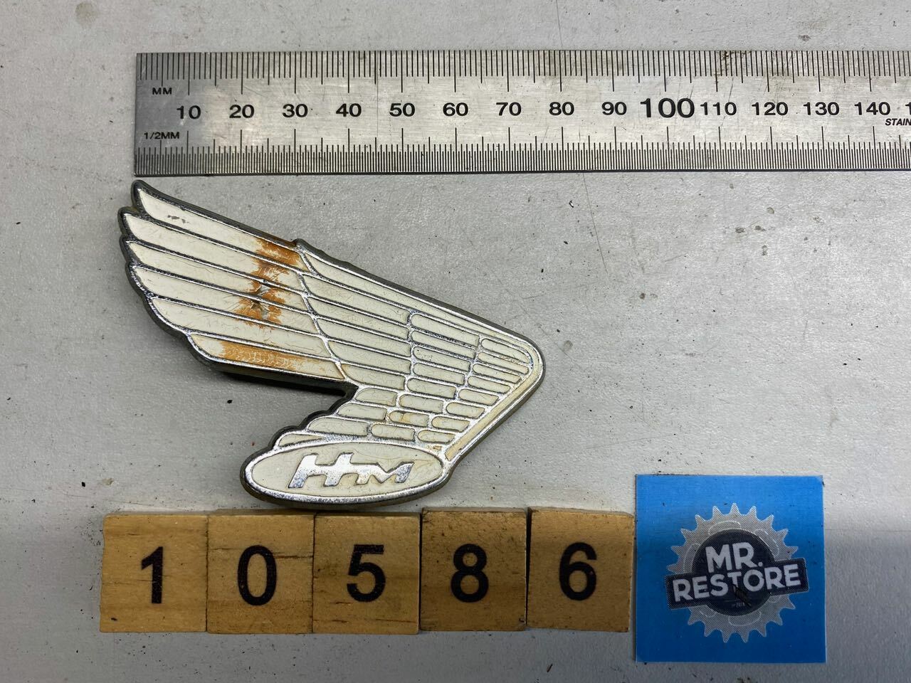Honda CB Genuine Vintage Motorcycle Badge