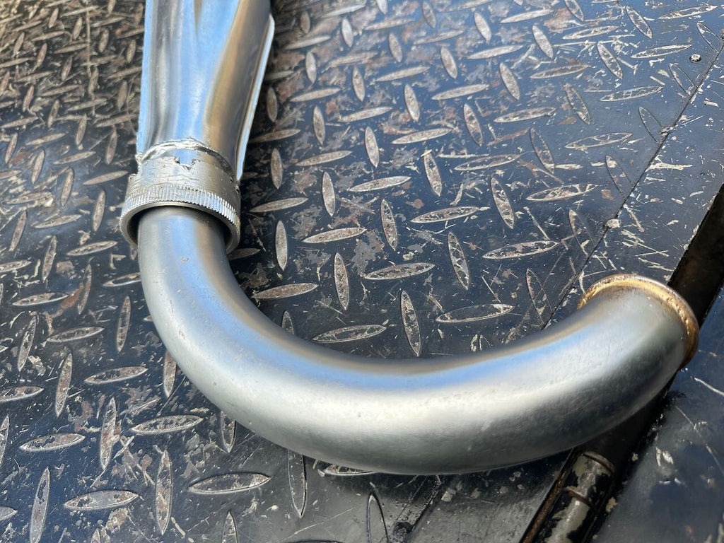 Suzuki T250 L/H Exhaust Pipe Silencer Muffler & Baffle