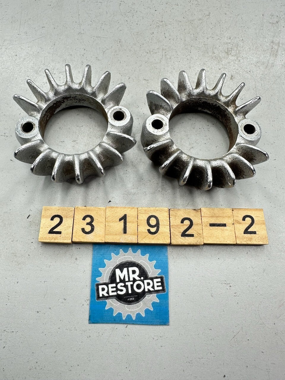 Honda CB200 CB175 CL175 CL200 CL175 OEM Pair of Exhaust Ring Nut Flange Clamp