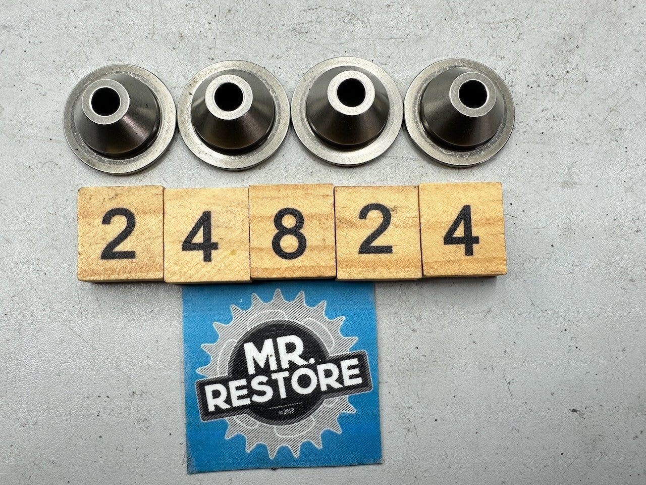 BMW G650GS '08-16' Set of Valve Upper Spring Plate Seat Retainer (x4)