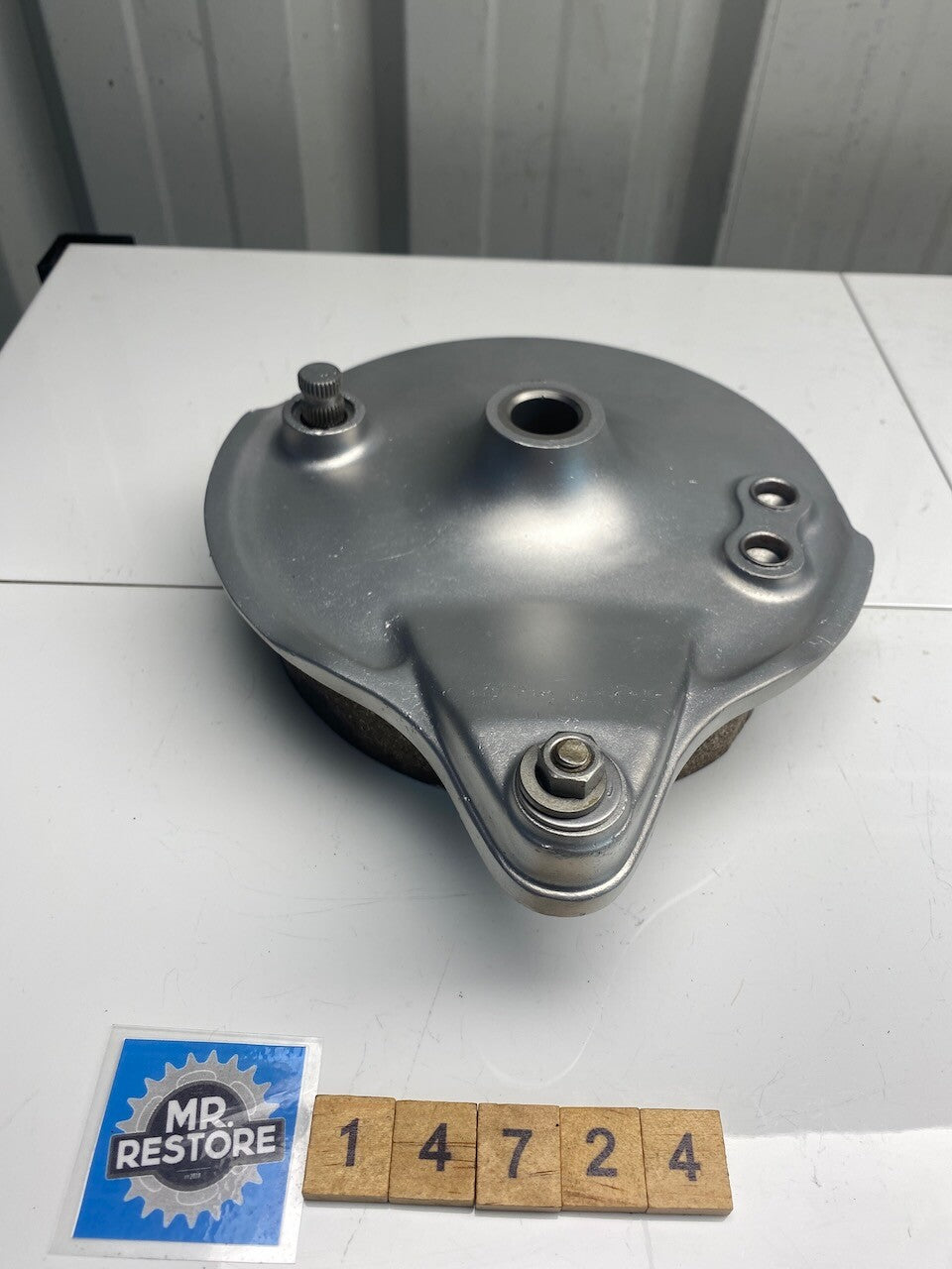 Honda CB450 CB500 CB550 Rear Brake Hub & Lever (Vapour blasted)