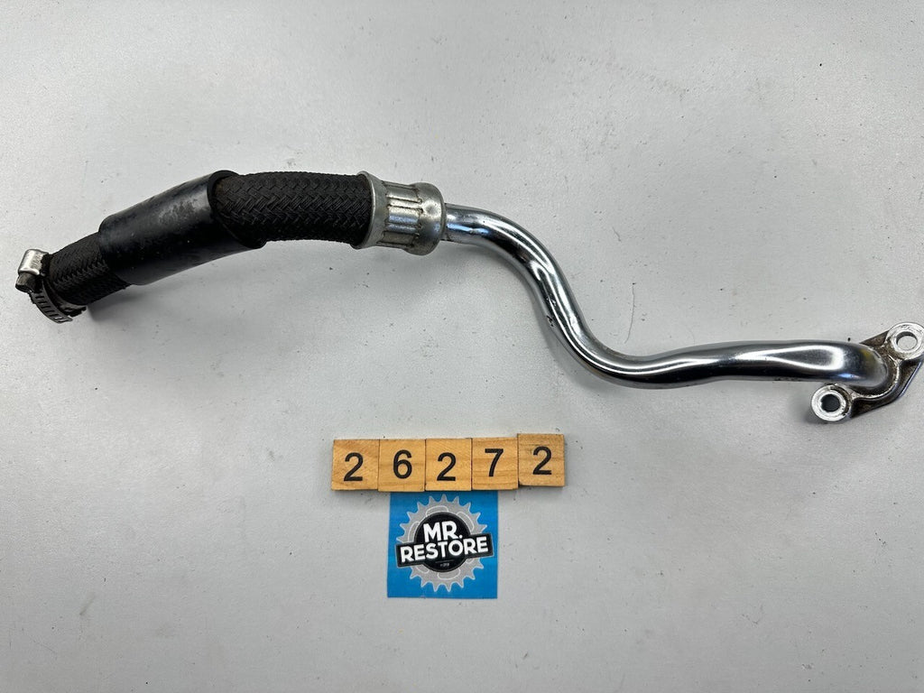 Yamaha TRX850 TDM850 Chrome Oil Cooler Hose Line Pipe 1 - 4UN-13464-01