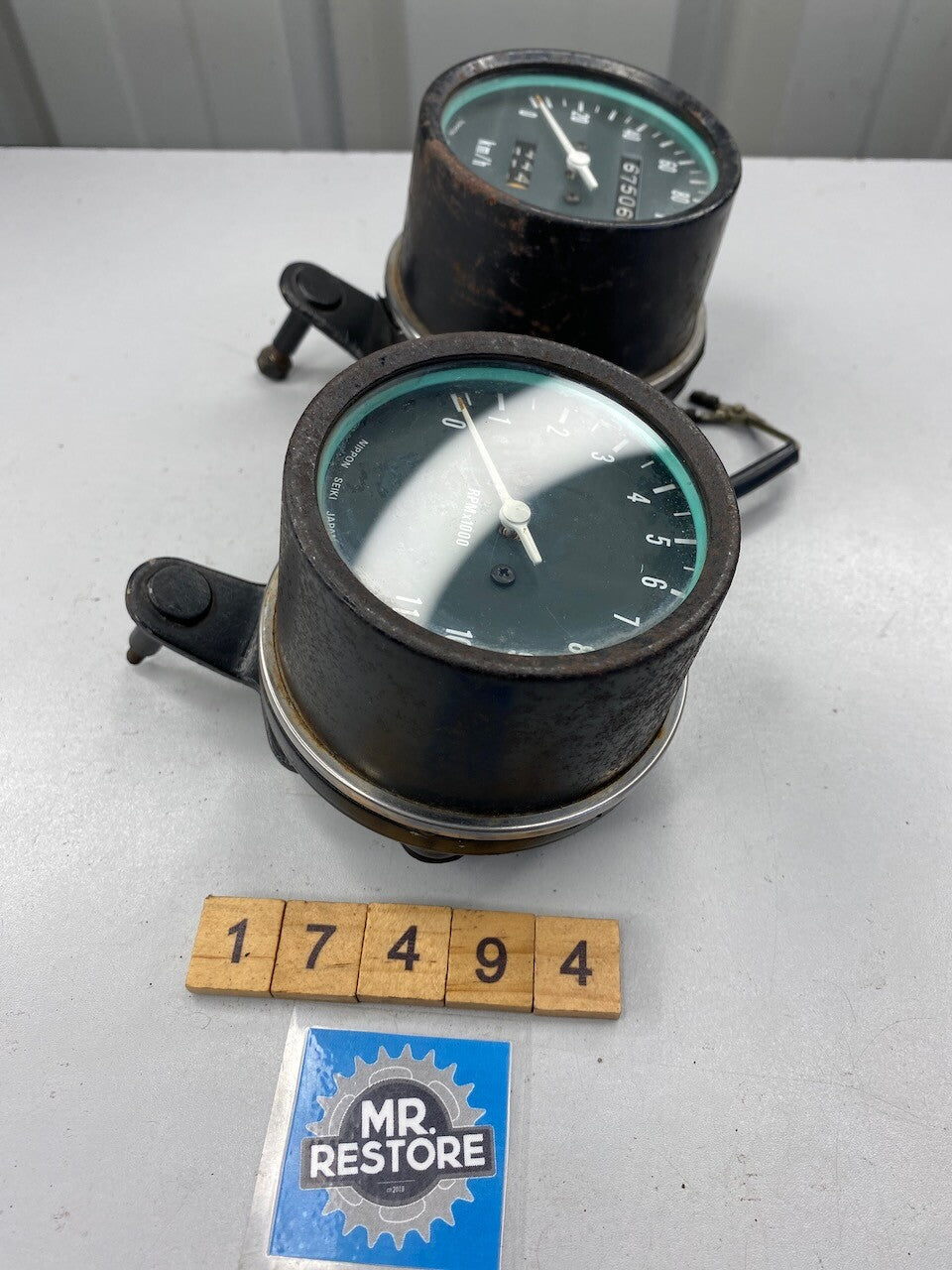 Kawasaki Z250 Dashboard Meters Instruments KMH - Tested 