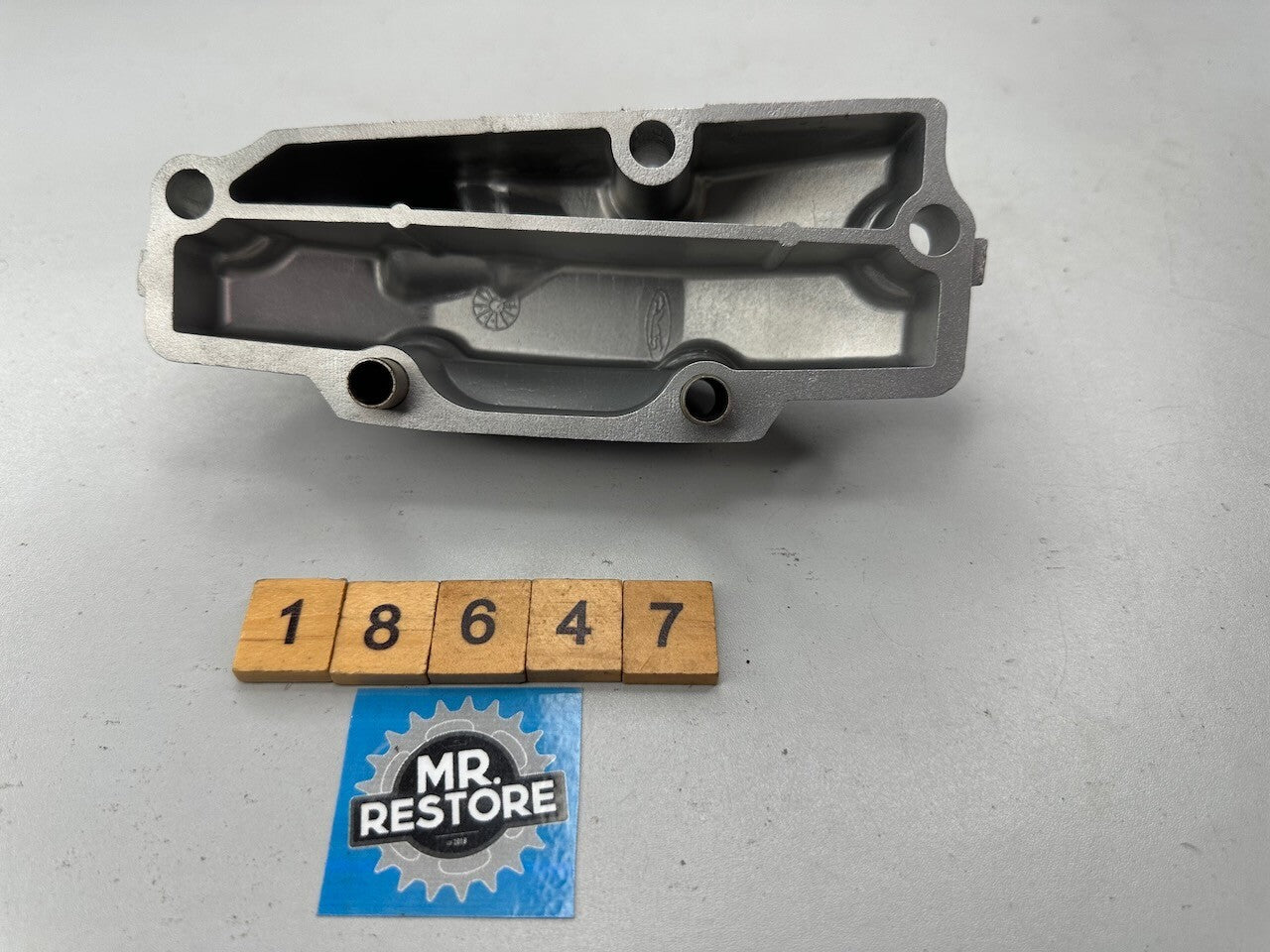 Honda XLV750R Cam Chain Breather Cover B - Vapour Blasted