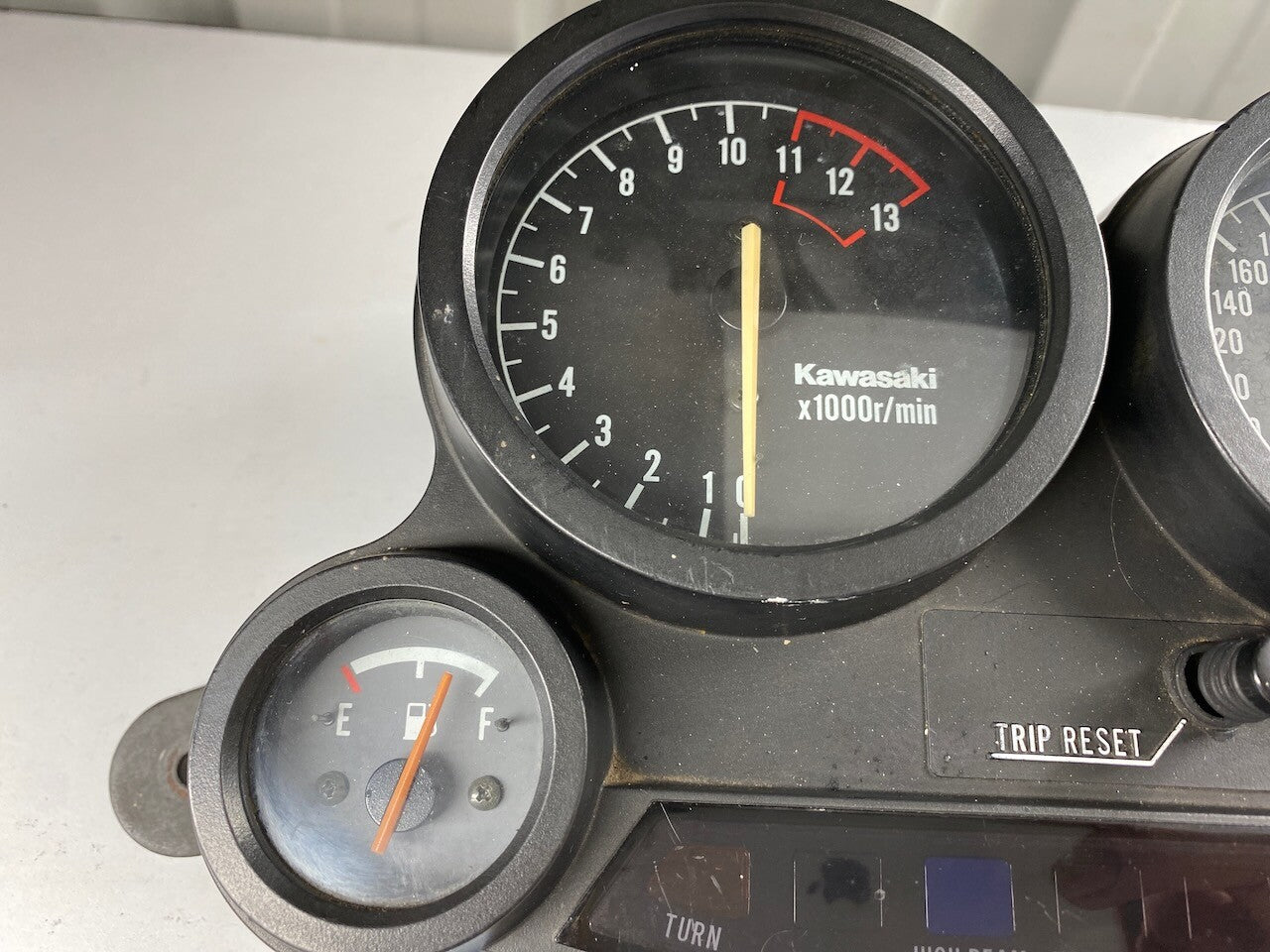 Kawasaki ZX10 Dashboard Meters Instruments KMH Only showing 15,000ks - tested