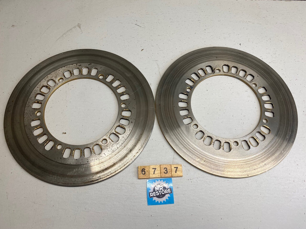 Yamaha XV1000 Virago 1984 Front Brake Discs Rotors Pair - OEM 42H-25831 - VGC