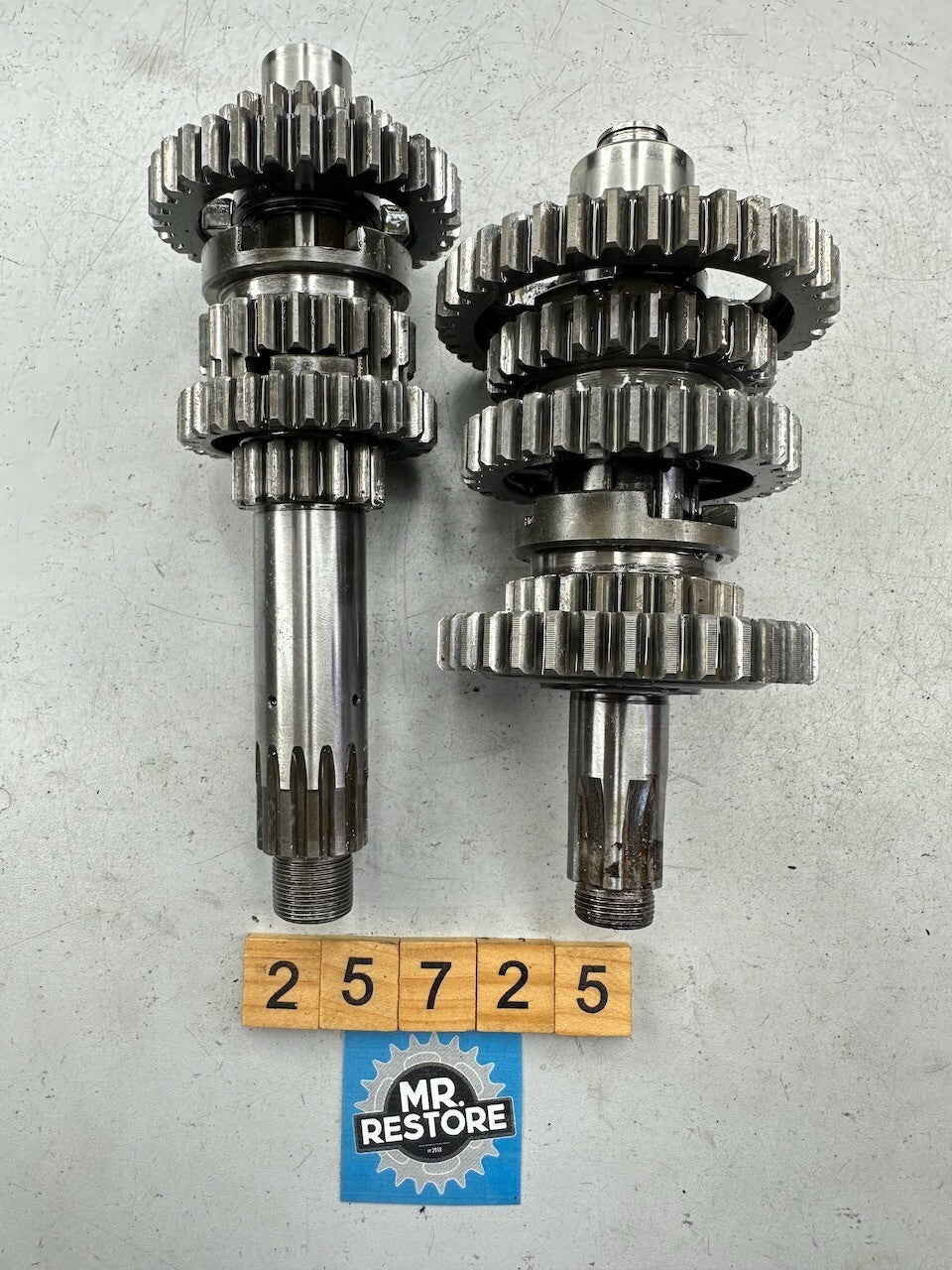 Yamaha TY250 A 1974 Transmission Gears & Shafts 434-17411  434-17421