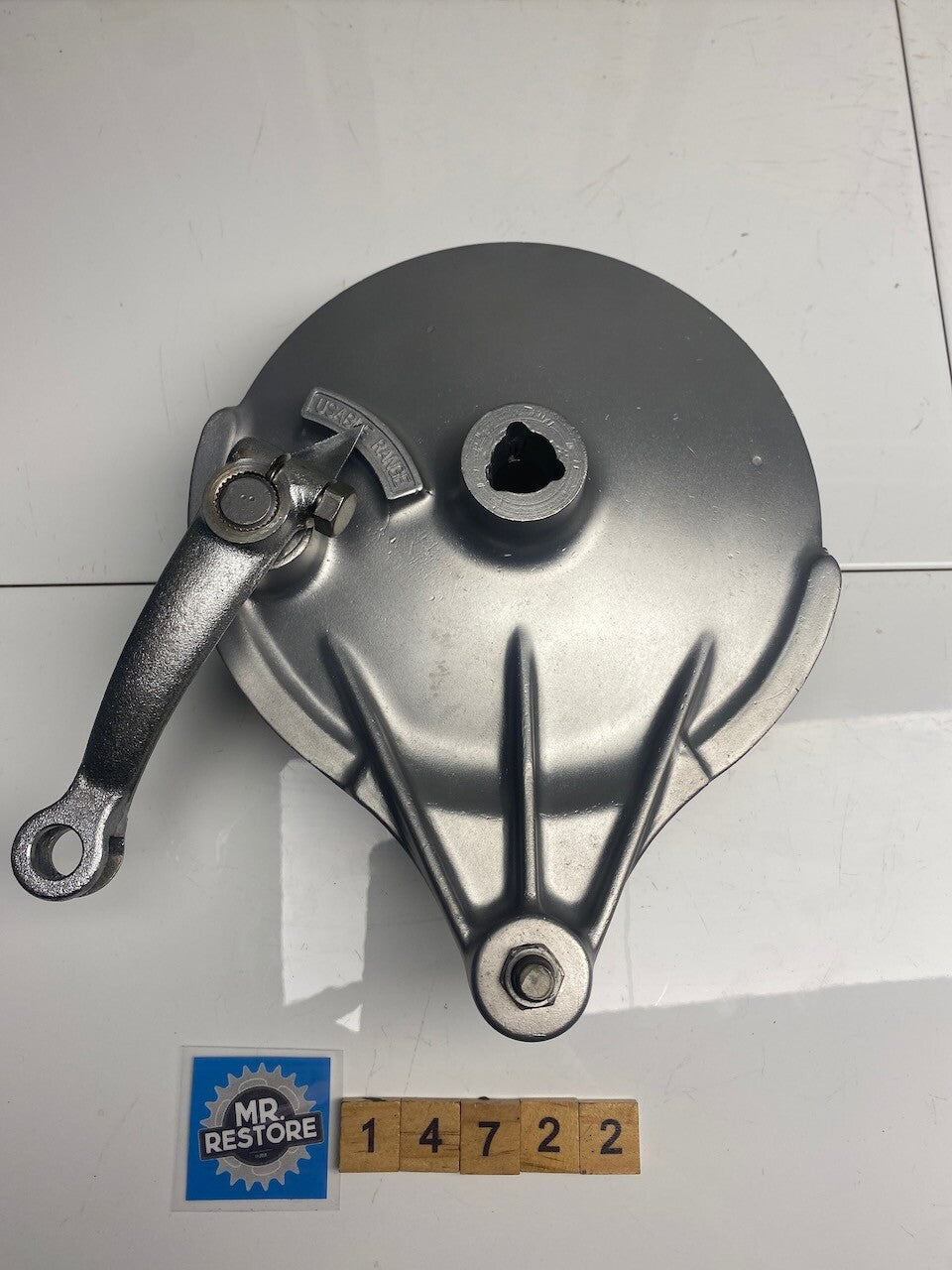 Kawasaki KZ Z Rear Brake Hub & Lever (Vapour blasted)