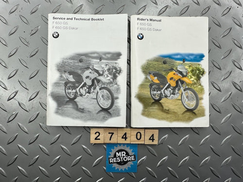 BMW F650GS F650GS Dakar Service Technical Booklet & Rider Manual (Early model)