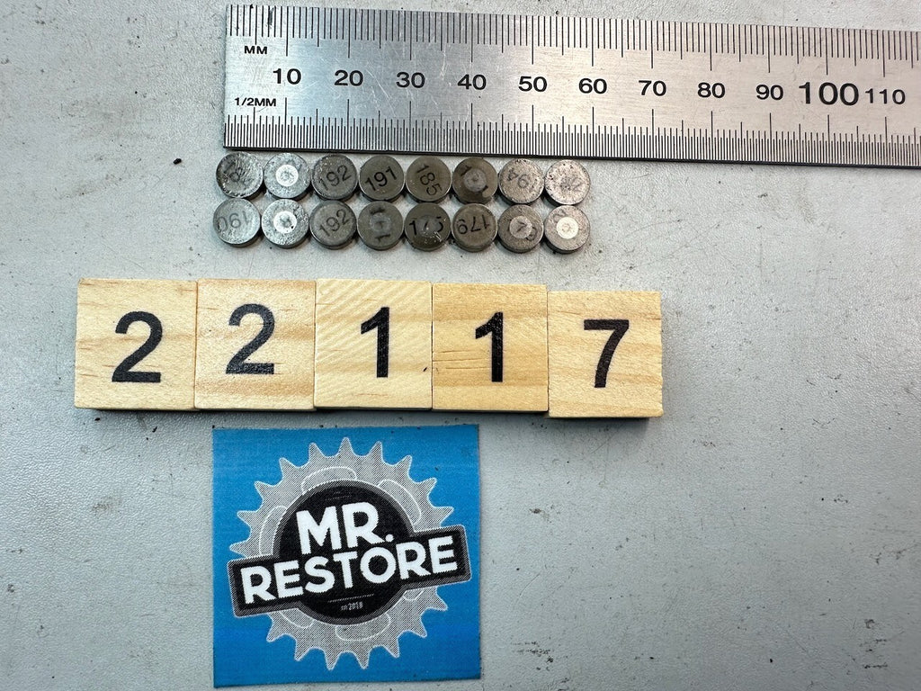 Yamaha YZF600R Thundercat Valve Tappet Shims x16 Various Sizes Shown In Listing
