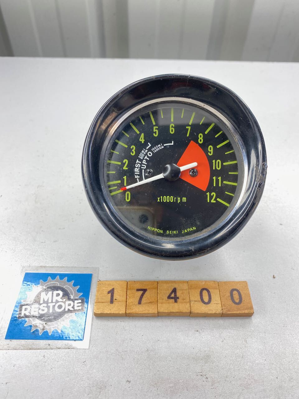 Kawasaki Triple H Vintage Classic Tachometer in VGC - Tested
