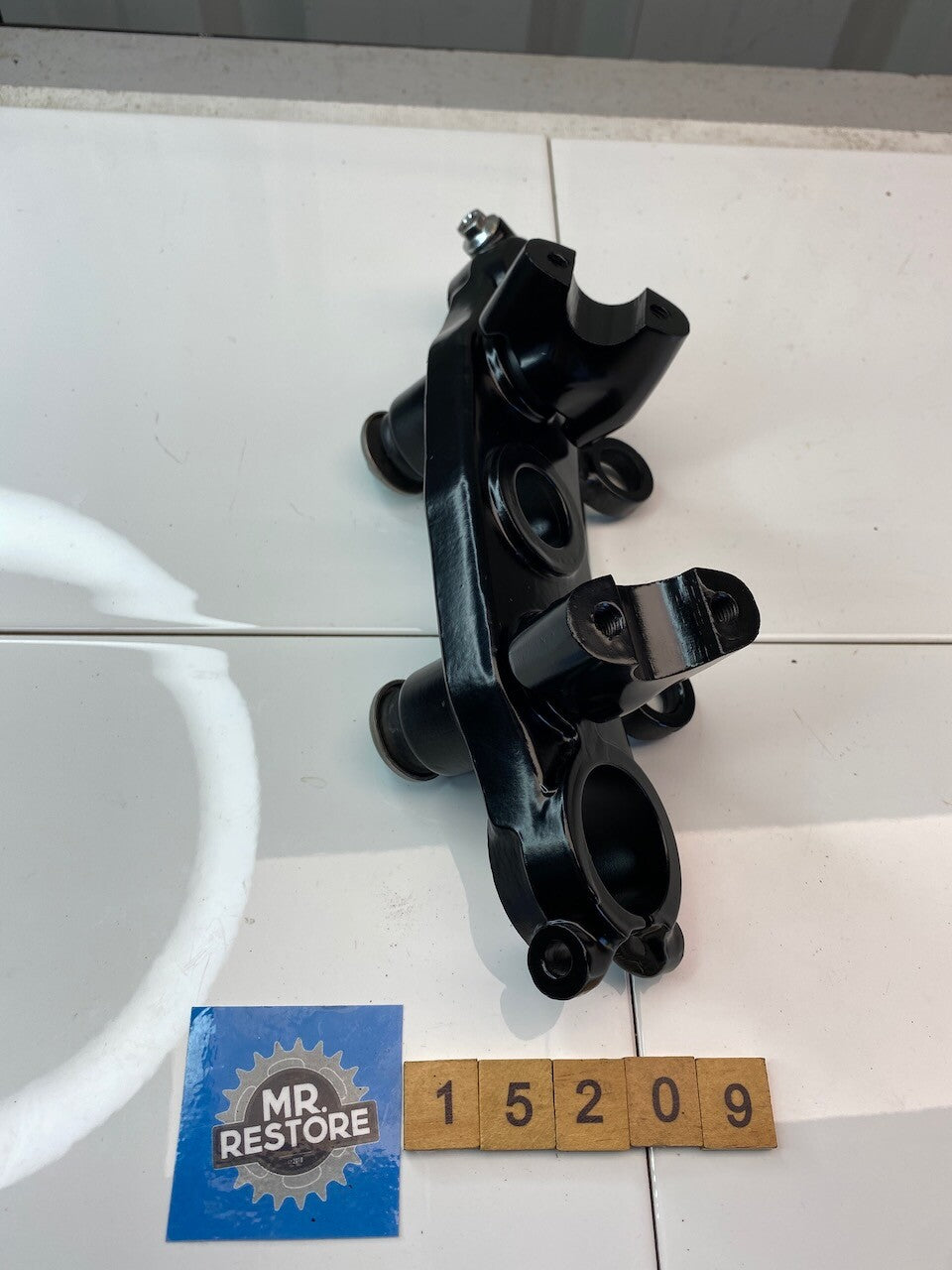 Honda FT500 Steering Stem Head & Bar Riser Lowers - Re-painted