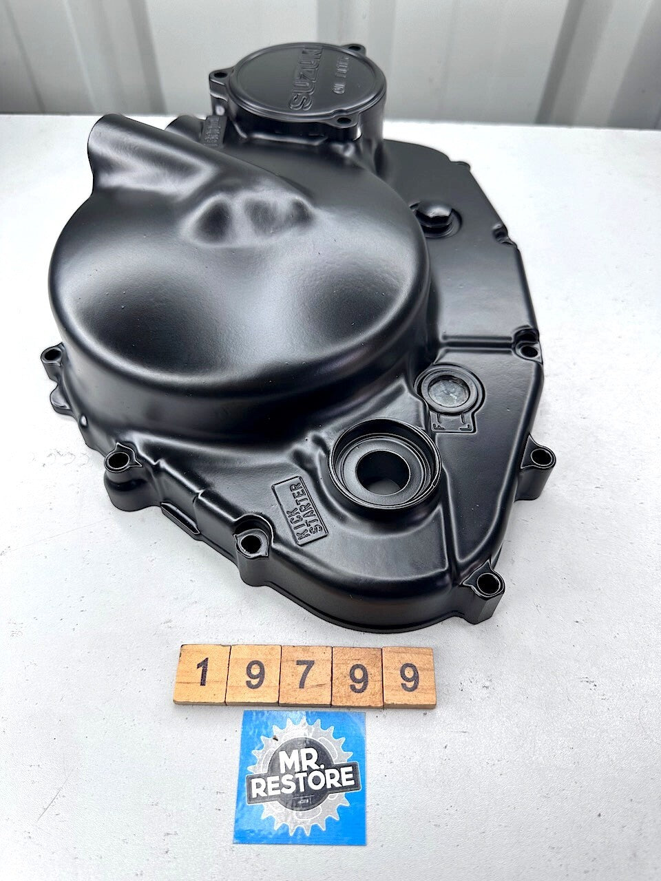 Suzuki DR500 '81-84' SP500 '81-83'- Clutch & Oil Filter Cover - Repainted
