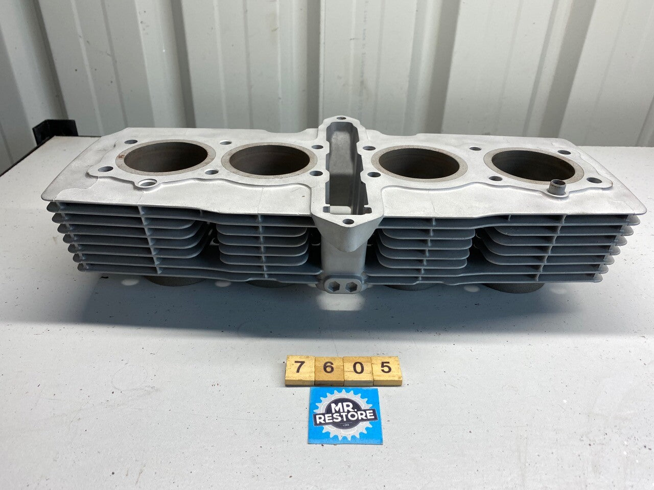 Honda CBX550 Cylinder Block Barrels on Original 59.2mm Bore (blasted)