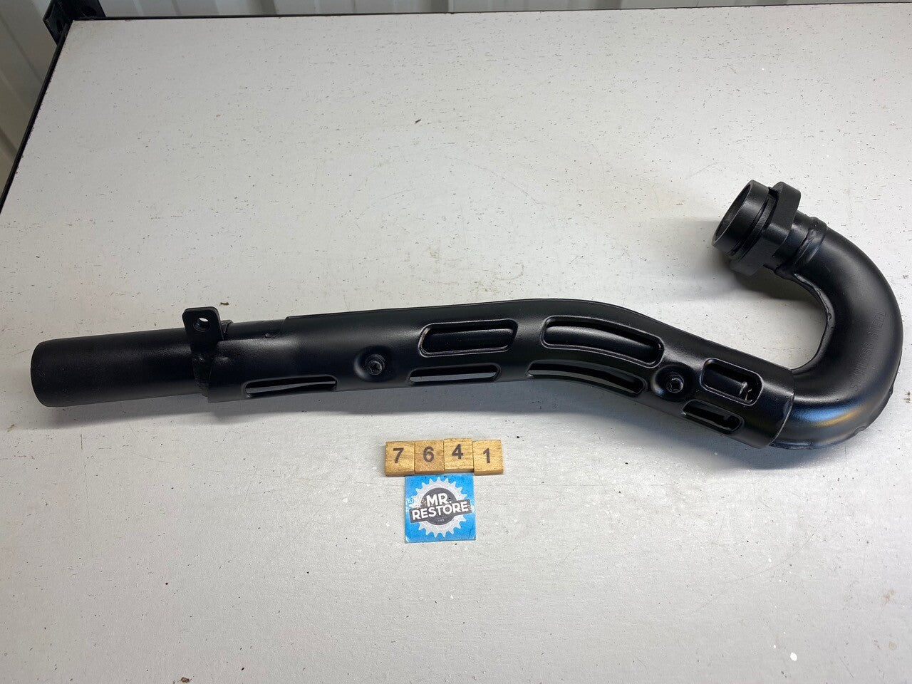 Kawasaki KL600 R Exhaust Header & Guard - Stainless Steel OEM - KHI EC17-Painted