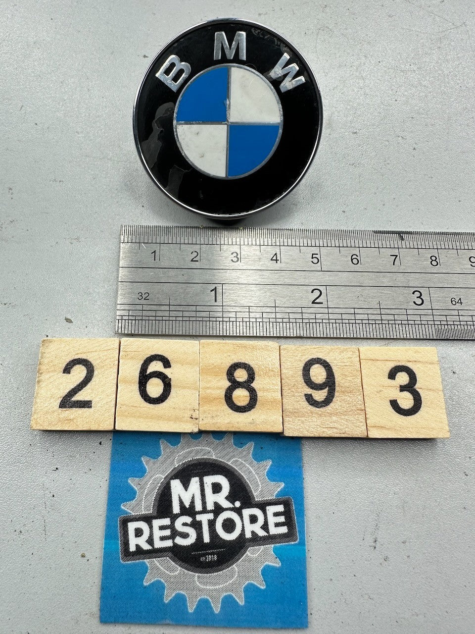 BMW K1200S '03-08' K1300S K1300R K1200R Fork Yoke Badge Emblem Logo 32717674675