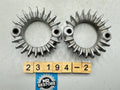 Honda CB500T CB450 CL450 OEM Pair Exhaust Ring Nut Flange Joint Clamps