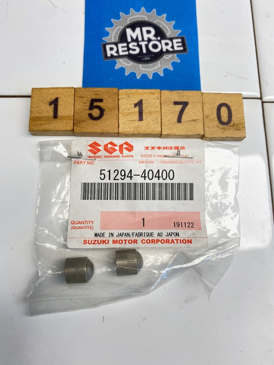 Suzuki RG500 RG250 RM etc. Air valve Cap Pair OEM (used) - 51294-40400