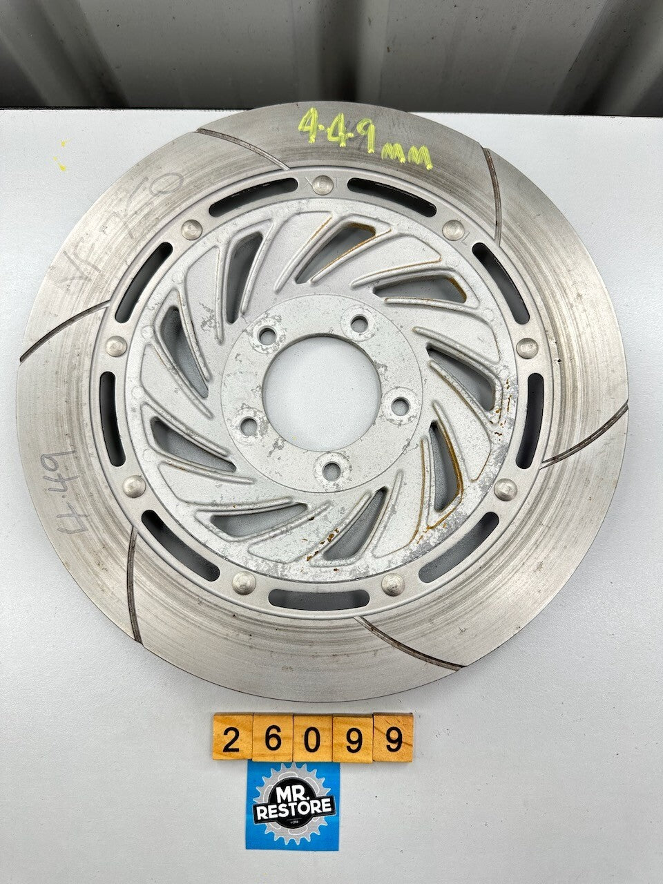 Honda VF750 FD OEM Front Left Brake Disc Rotor with 4.49mm Remaining