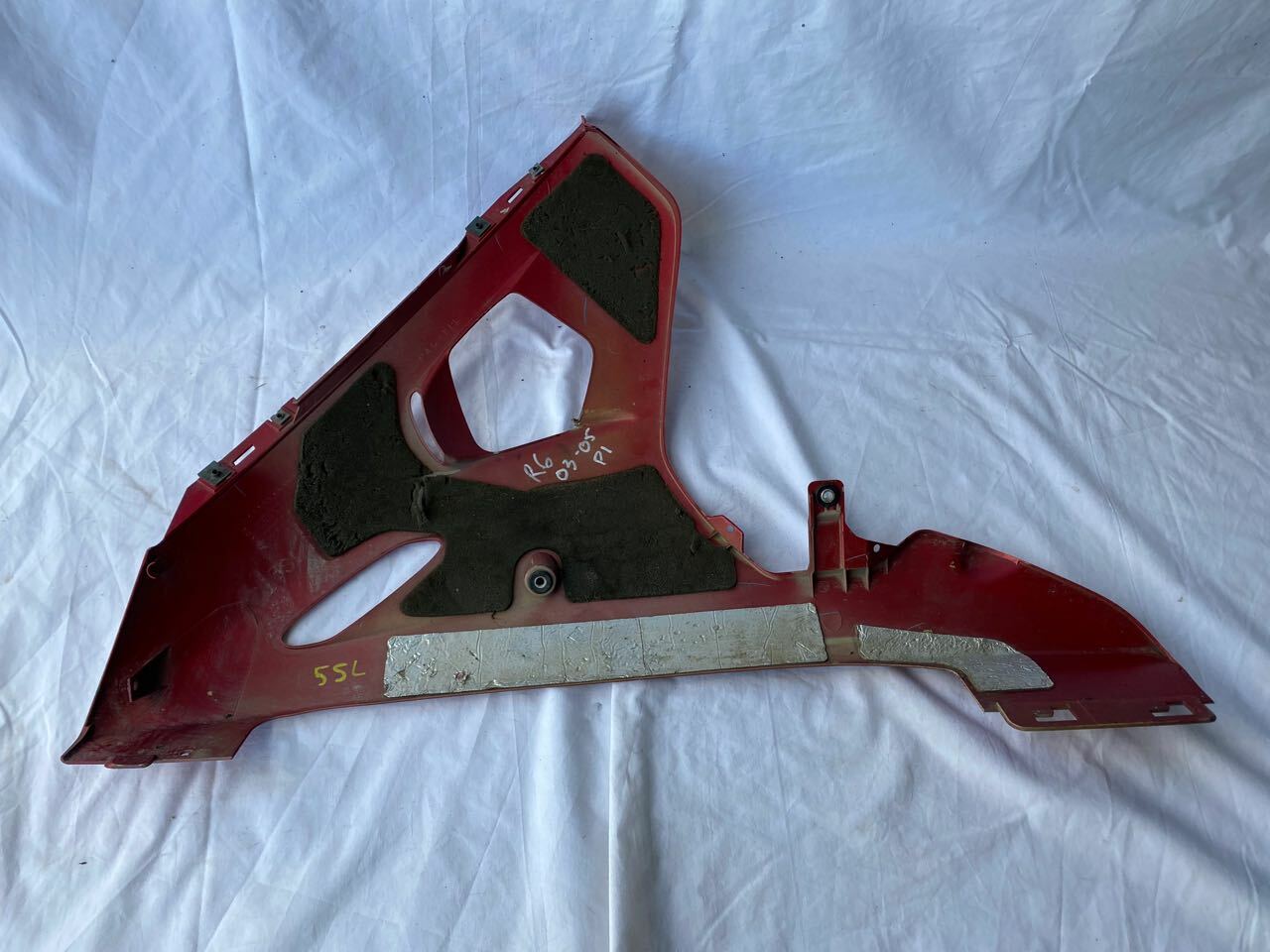Yamaha R6 YZF 03-08 R/H Lower Fairing Panel 5SL-28395 Red