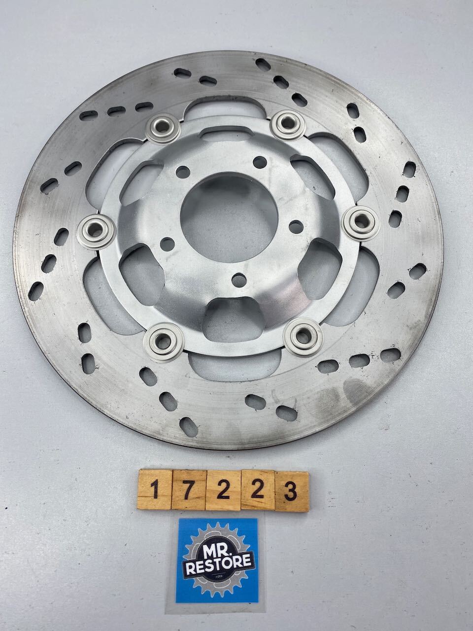 Suzuki RG500 OEM Front L/H Brake Disc Rotor (4.30mm remaining) 59220-21A00