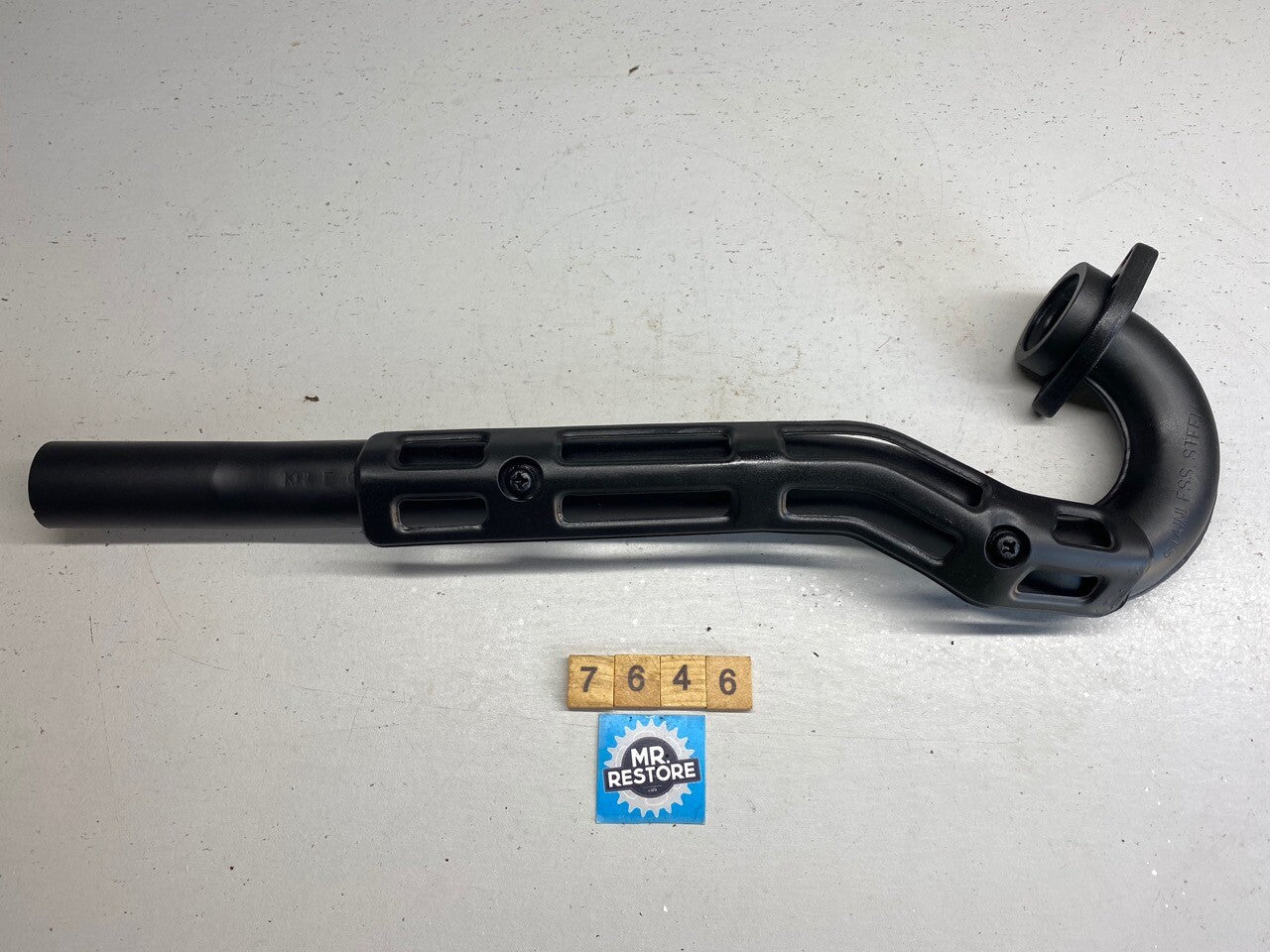 Kawasaki KLR250 Exhaust Header & Guard - Stainless Steel OEM - KHI E016 -Painted