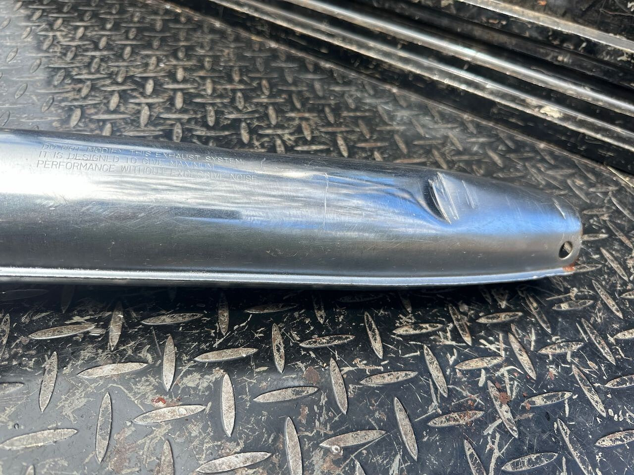 Suzuki T250 L/H Exhaust Pipe Silencer Muffler & Baffle