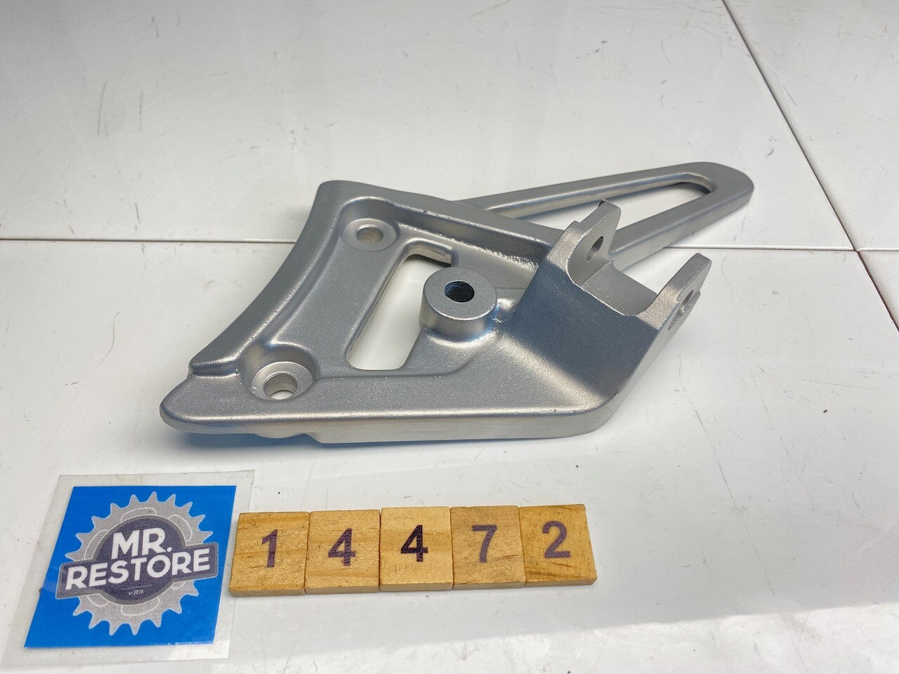 Yamaha SRX250 L/H Front Rider Foot Rest Bracket - Vapour Blasted