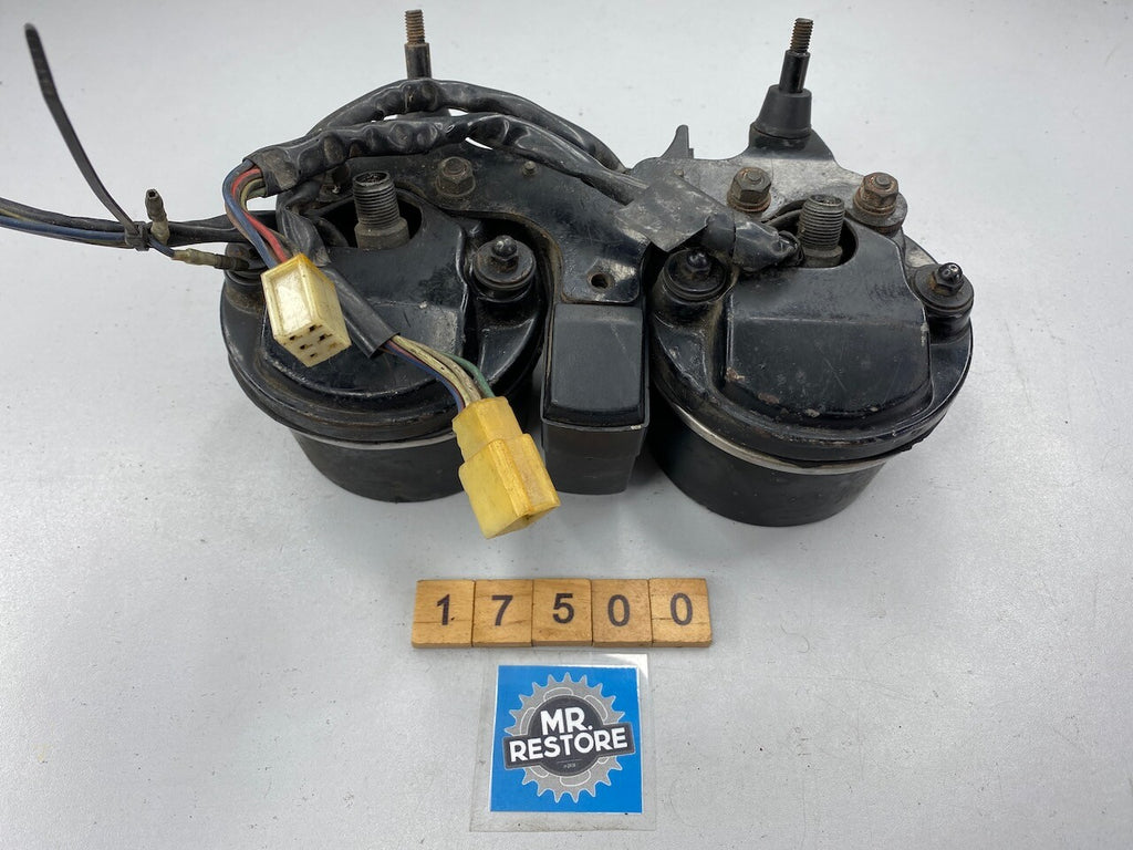 Kawasaki KZ440 Z400 KZ400 Dashboard Meters Instruments KMH - Tested