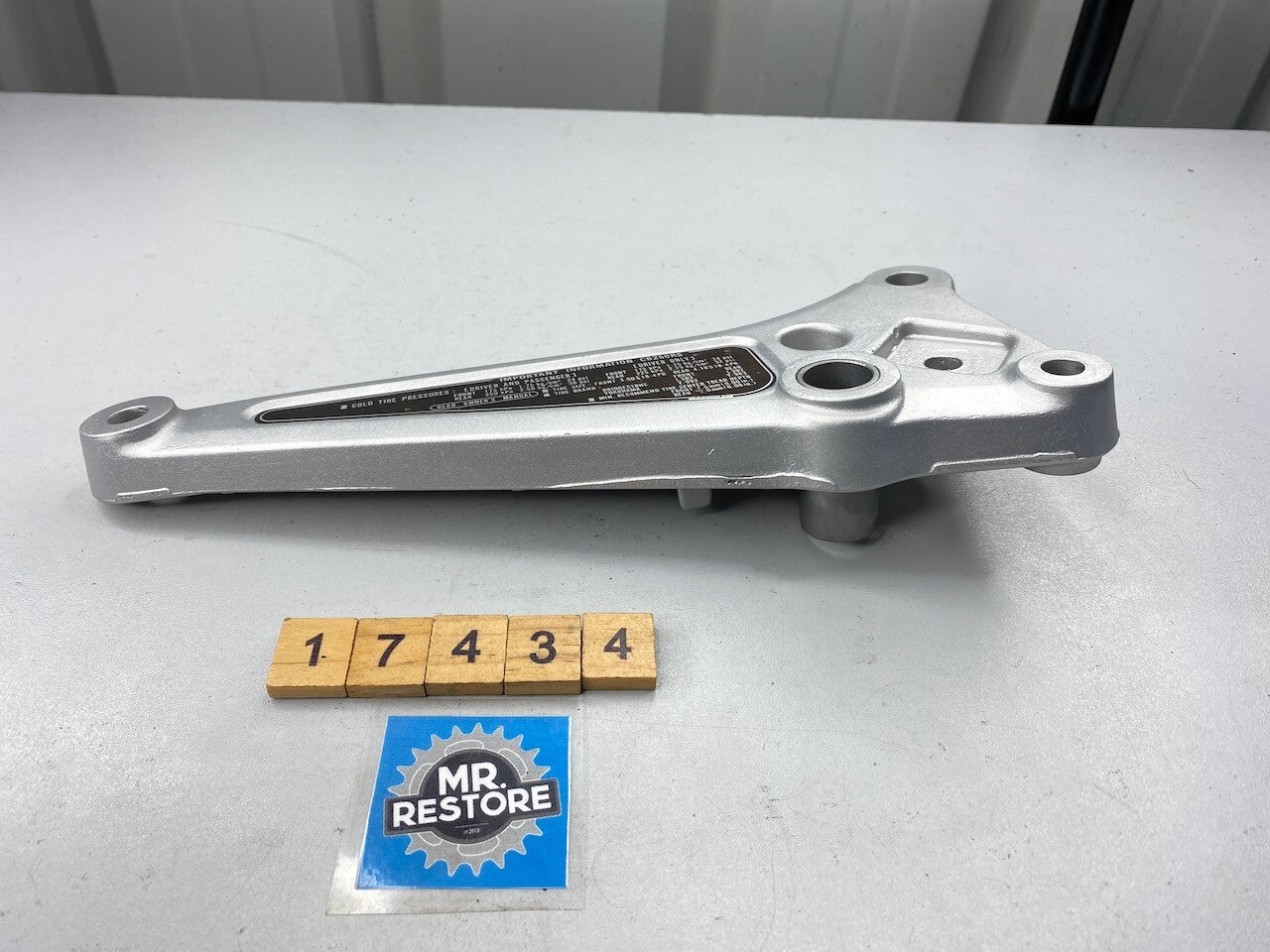 Honda CB250RS Right Hand Foot Rest Bracket - Vapour Blasted