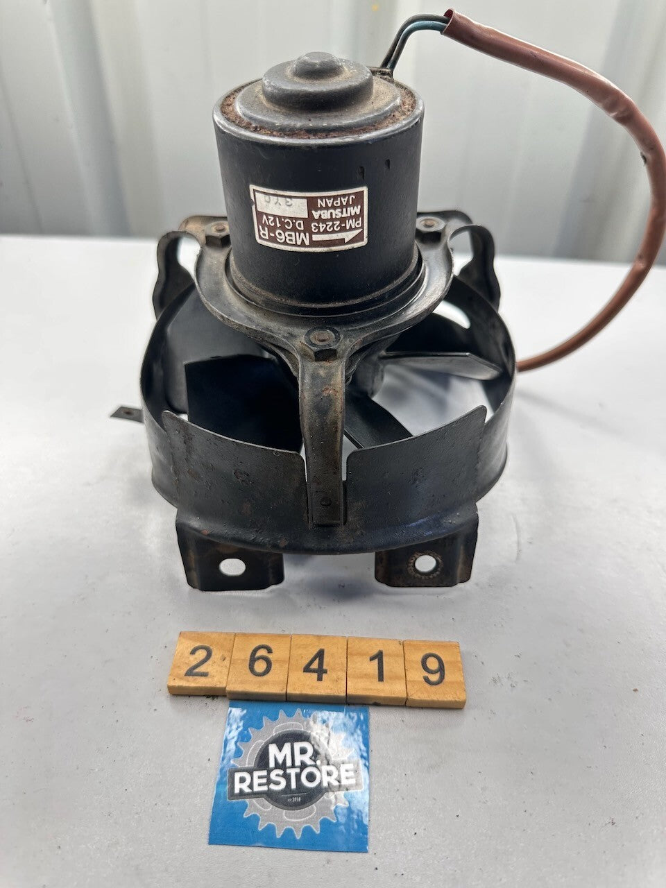 Honda VF1000 '84-85' Right Radiator Cooling Fan (Tested) 19030-MB6-003