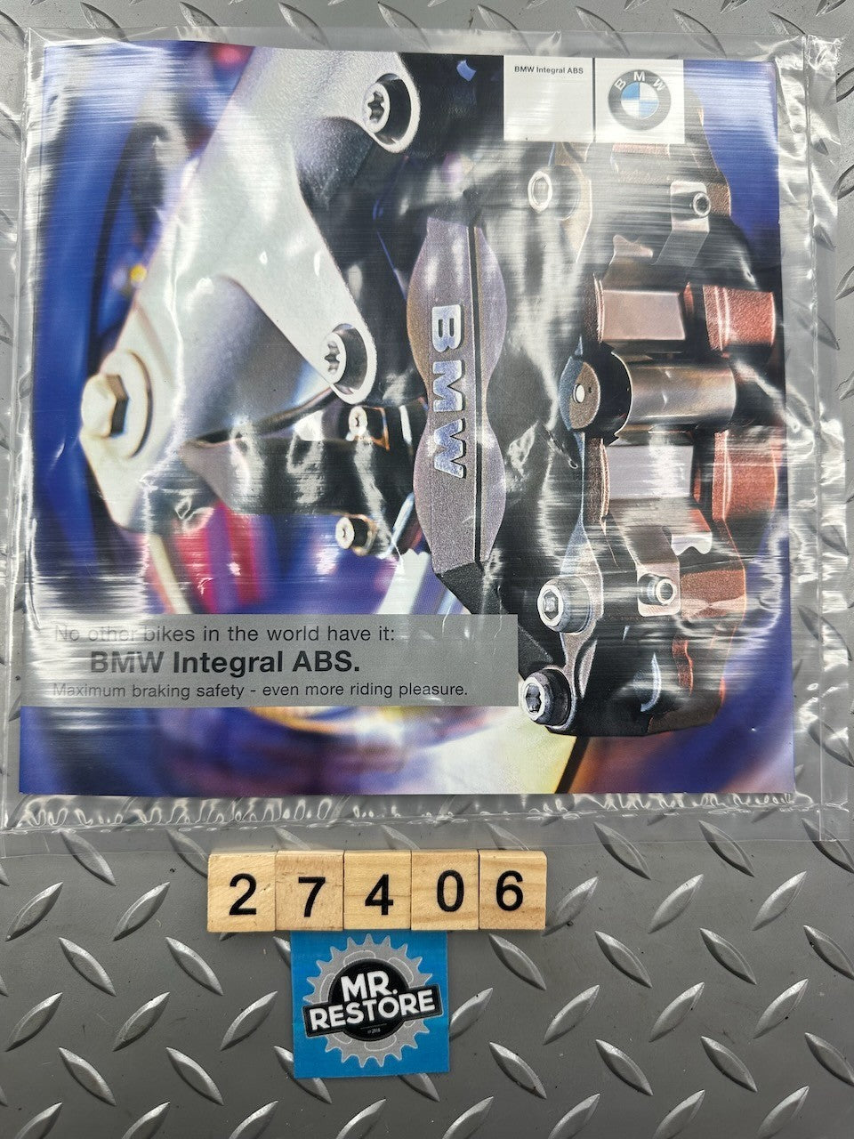 BMW Motorcycle Integral ABS Brochure Dated Dec 2000 in VGC