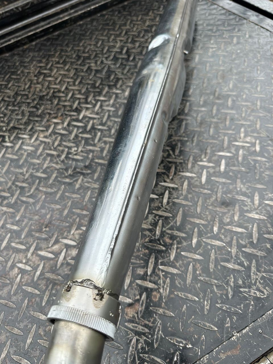 Suzuki GT250 L/H Exhaust Pipe Silencer Muffler & Baffle