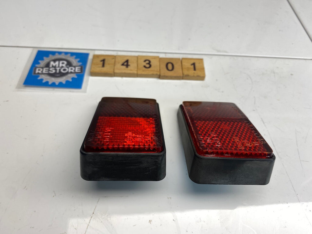 Kawasaki GPX250 EX250 Rear Fender Side Reflectors OEM Stanley Pair